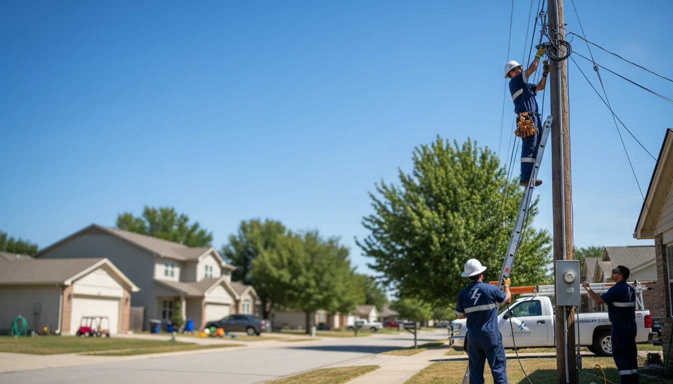 Residential electrician providing installation services in Sparta, IL